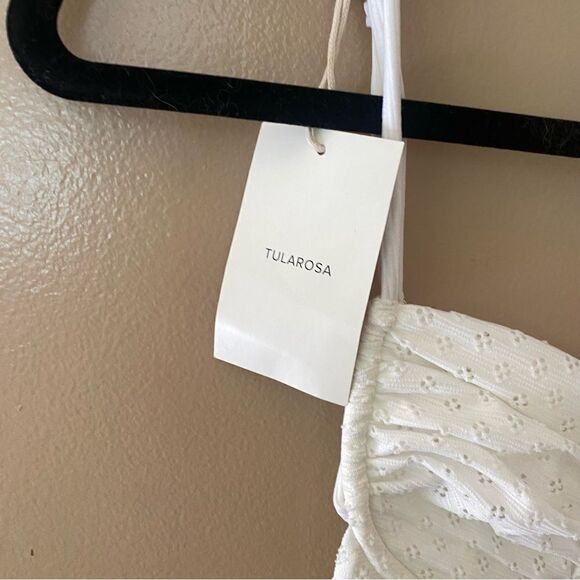 Tularosa Gardenia Swimsuit white one piece underwire bust bathing cut out NWT S - Picture 11 of 13